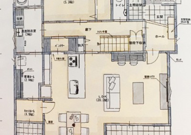 1階の間取り