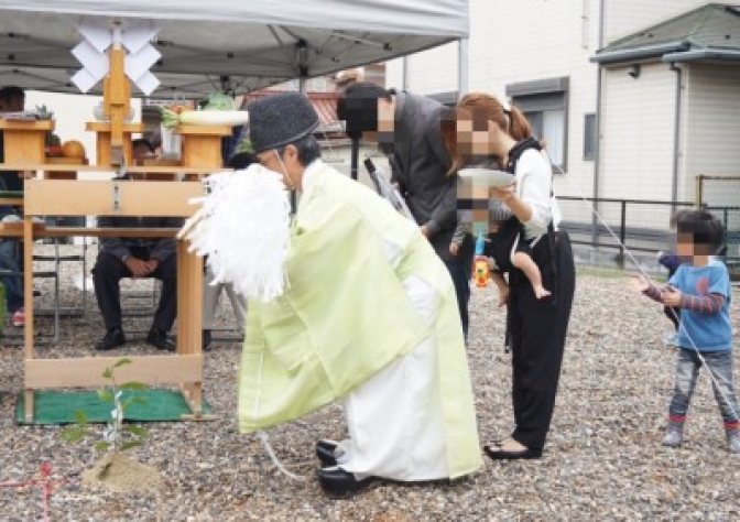 思い出の日に地鎮祭