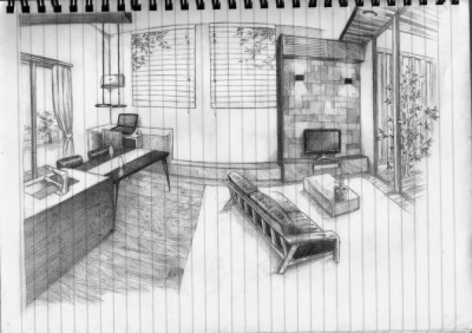 LDK完成予想図を描いてみました。