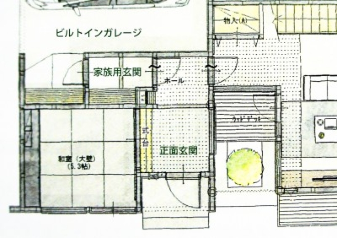 家族用玄関という発想