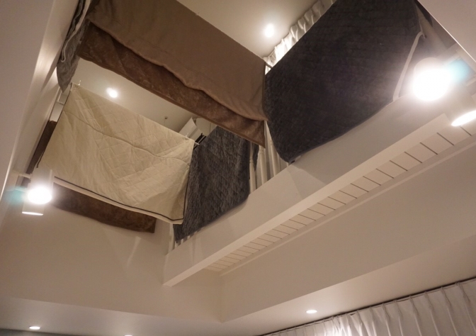 部屋干しと吹き抜け