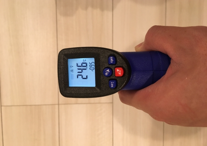 床面の温度分布